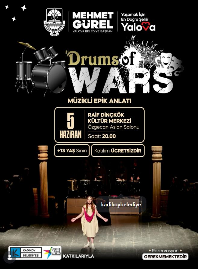Drums of Wars afişi — Yalova Raif Dinçkök Kültür Merkezi